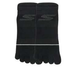 Meias|Acessórios-SKECHERS 2 Pack Low Cut Toe Socks PRETO