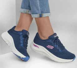 Com Atacadores|Sapatilhas Casuais-SKECHERS Arch Fit 2.0 - Big League NAVY / MULTICOR