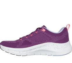 Com Atacadores|Sapatilhas-SKECHERS Arch Fit 2.0 - Fast Paced ROXO / MULTICOR