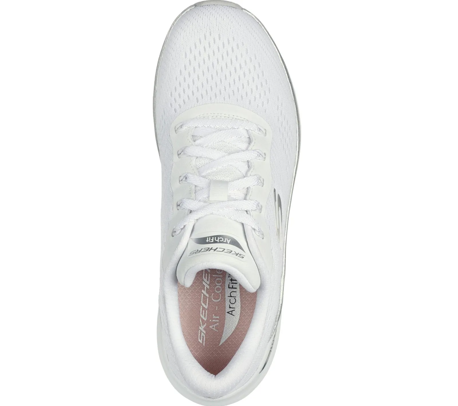 Com Atacadores|Sapatilhas-SKECHERS Arch Fit 2.0 - Glow The Distance BRANCO / PRATEADO
