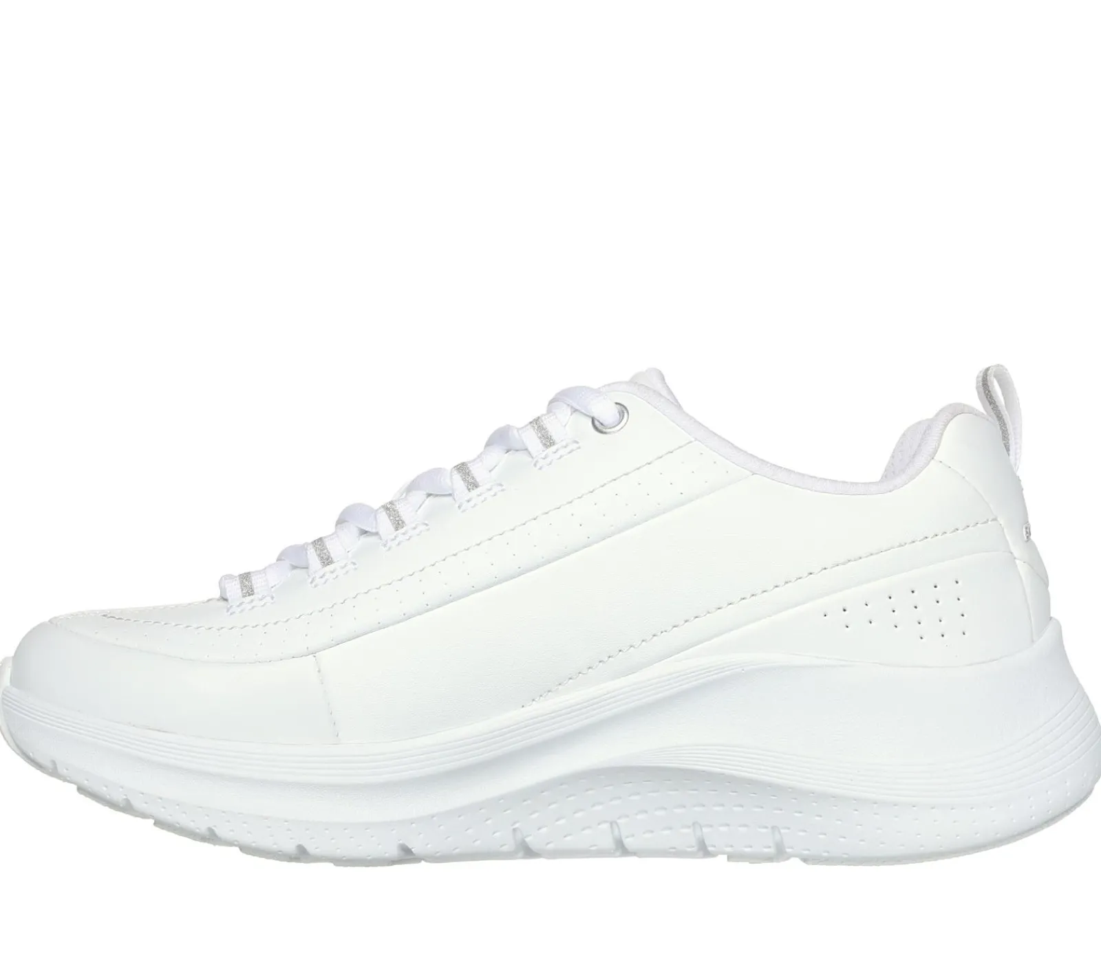 Com Atacadores|Sapatilhas Casuais-SKECHERS Arch Fit 2.0 - Star Bound BRANCO / PRATEADO