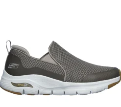 Calçado Sem Atacadores|Sapatilhas Casuais-SKECHERS Arch Fit - Banlin TAUPE