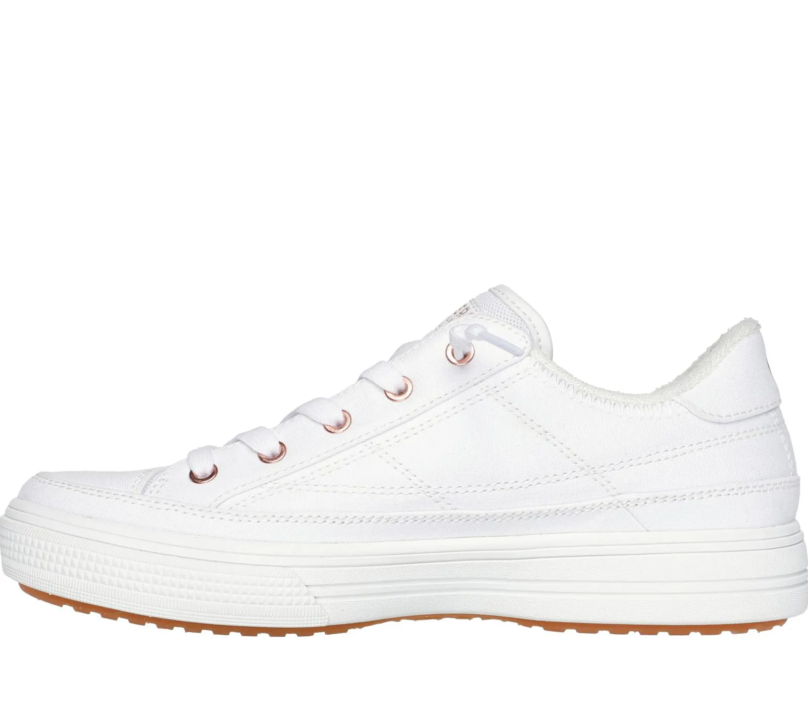 Canvas Shoes|Calçado Sem Atacadores-SKECHERS Arch Fit Arcade - Meet Ya There BRANCO