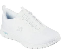 Calçado Sem Atacadores|Sapatilhas Casuais-SKECHERS Arch Fit Vista - Gleaming BRANCO
