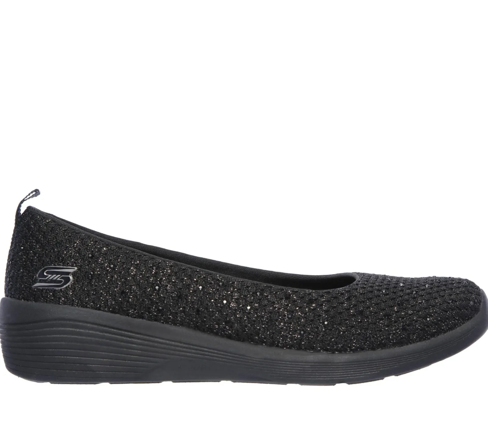 Sapatos Rasos|Sapatos De Cunha-SKECHERS Arya - Sweet Glitz PRETO