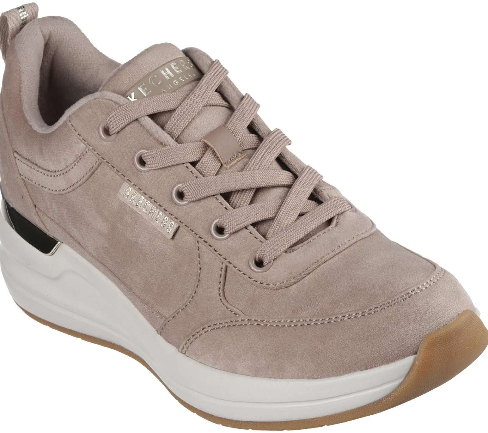 Sapatos De Cunha|Com Atacadores-SKECHERS Billion 2 - Pretty 'N' Plush TAUPE