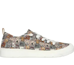 Canvas Shoes|Com Atacadores-SKECHERS BOBS Beyond - Pup Parade CASTANHO / MULTICOR