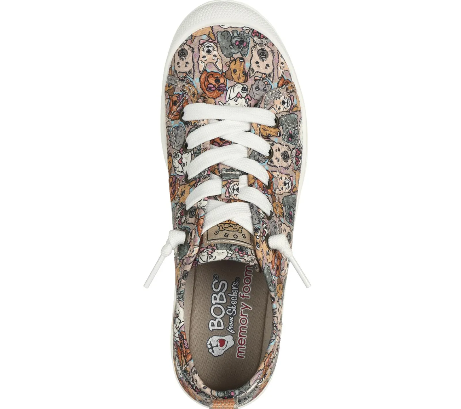 Canvas Shoes|Com Atacadores-SKECHERS BOBS Beyond - Pup Parade CASTANHO / MULTICOR