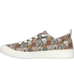 Canvas Shoes|Com Atacadores-SKECHERS BOBS Beyond - Pup Parade CASTANHO / MULTICOR