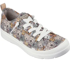 Canvas Shoes|Com Atacadores-SKECHERS BOBS Beyond - Pup Parade CASTANHO / MULTICOR