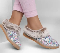Calçado Sem Atacadores|Slippers-SKECHERS BOBS Cozy Chill - Cozy Spot TAUPE / MULTICOR