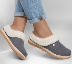 Calçado Sem Atacadores|Slippers-SKECHERS BOBS Cozy Chill - Light Downtime CINZENTO
