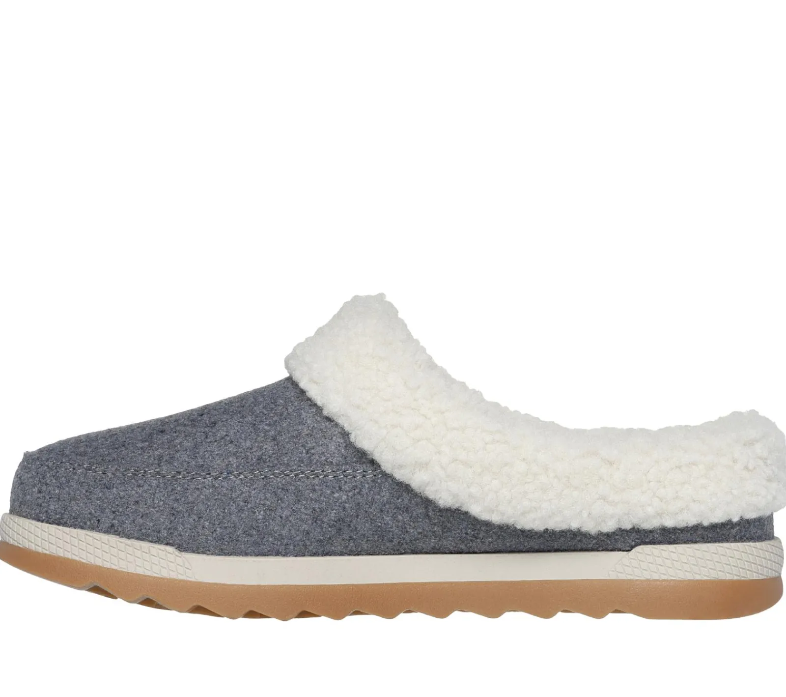 Calçado Sem Atacadores|Slippers-SKECHERS BOBS Cozy Chill - Light Downtime CINZENTO