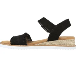 Canvas Shoes|Sandálias-SKECHERS BOBS Desert Kiss - Adobe Princess PRETO