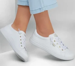 Com Atacadores|Calçado Sem Atacadores-SKECHERS BOBS D'Vine - Instant Delight Estilo #:114456WHT Selecione um cor<!-- Select Label -->LarguraMédio