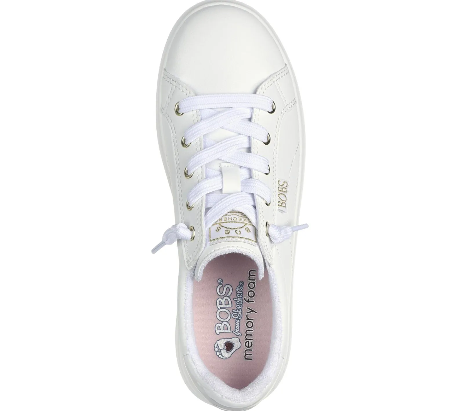 Com Atacadores|Calçado Sem Atacadores-SKECHERS BOBS D'Vine - Instant Delight Estilo #:114456WHT Selecione um cor<!-- Select Label -->LarguraMédio
