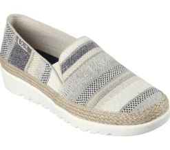 Sapatos De Cunha|Calçado Sem Atacadores-SKECHERS BOBS Flexpadrille HI - Serene Heights NAVY / MULTICOR