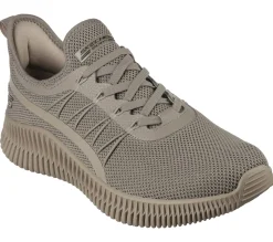 Calçado Sem Atacadores|Sapatilhas Casuais-SKECHERS BOBS Geo TAUPE