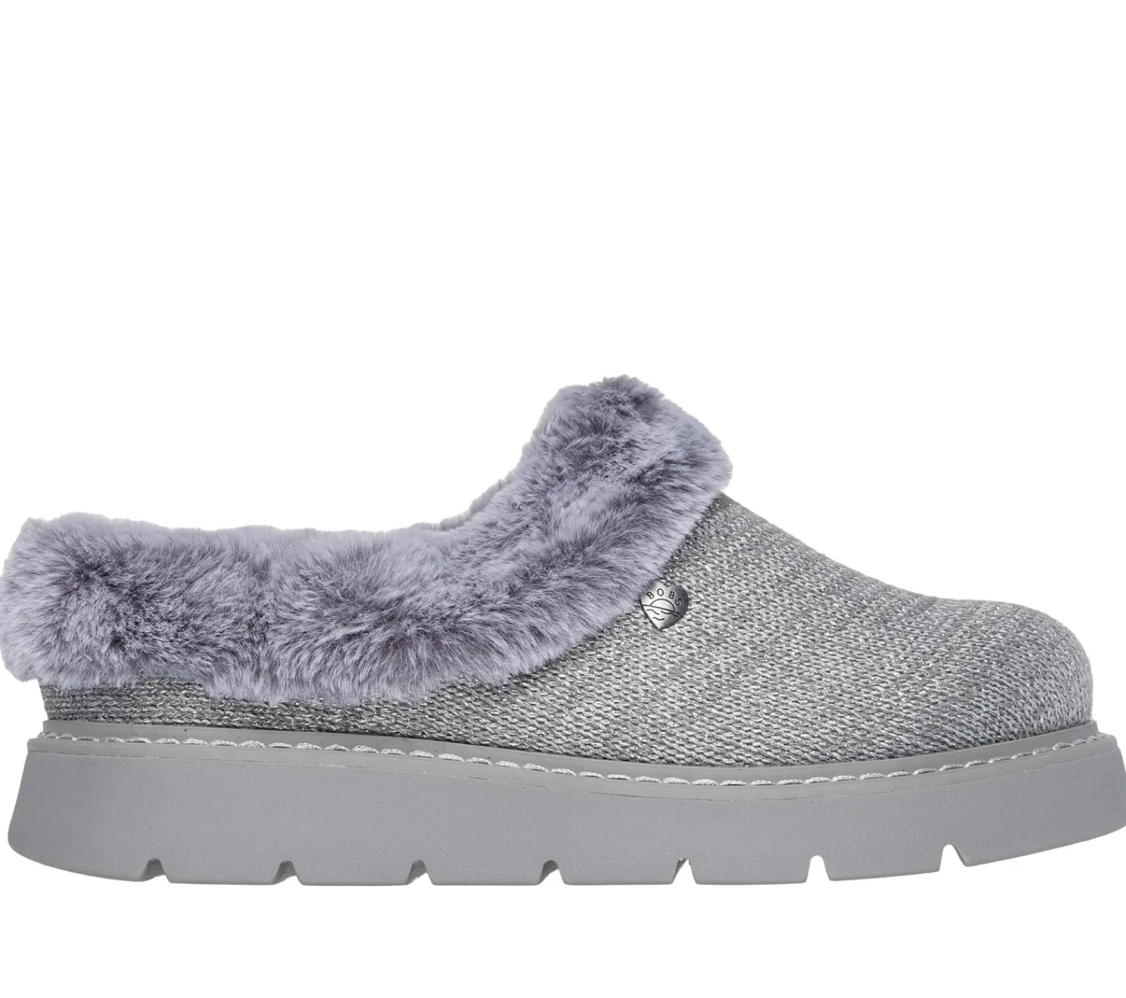Calçado Sem Atacadores|Slippers-SKECHERS BOBS Keepsakes Lite - Bejeweled One CINZENTO
