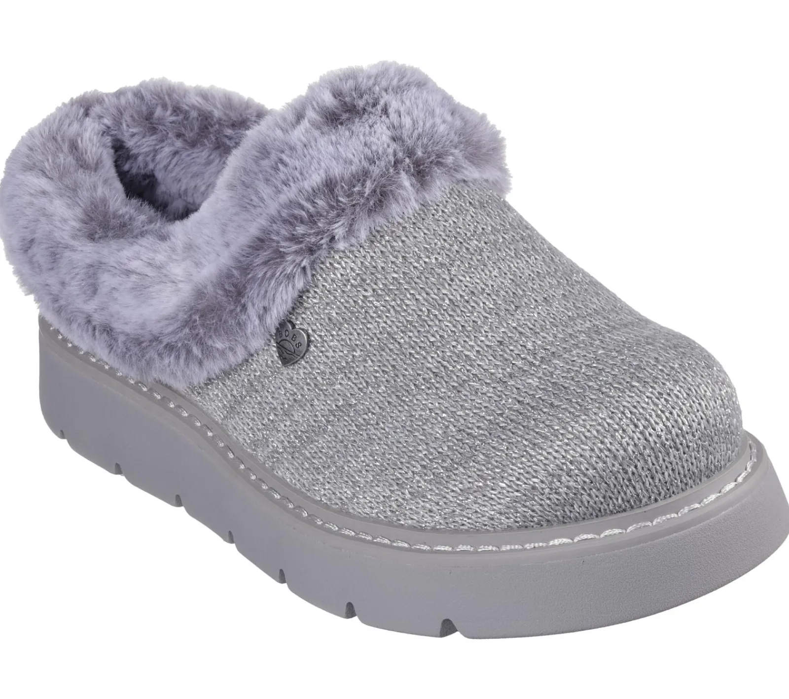 Calçado Sem Atacadores|Slippers-SKECHERS BOBS Keepsakes Lite - Bejeweled One CINZENTO