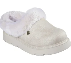 Slippers-SKECHERS BOBS Keepsakes Lite - Cozy Blend BRANCO SUJO