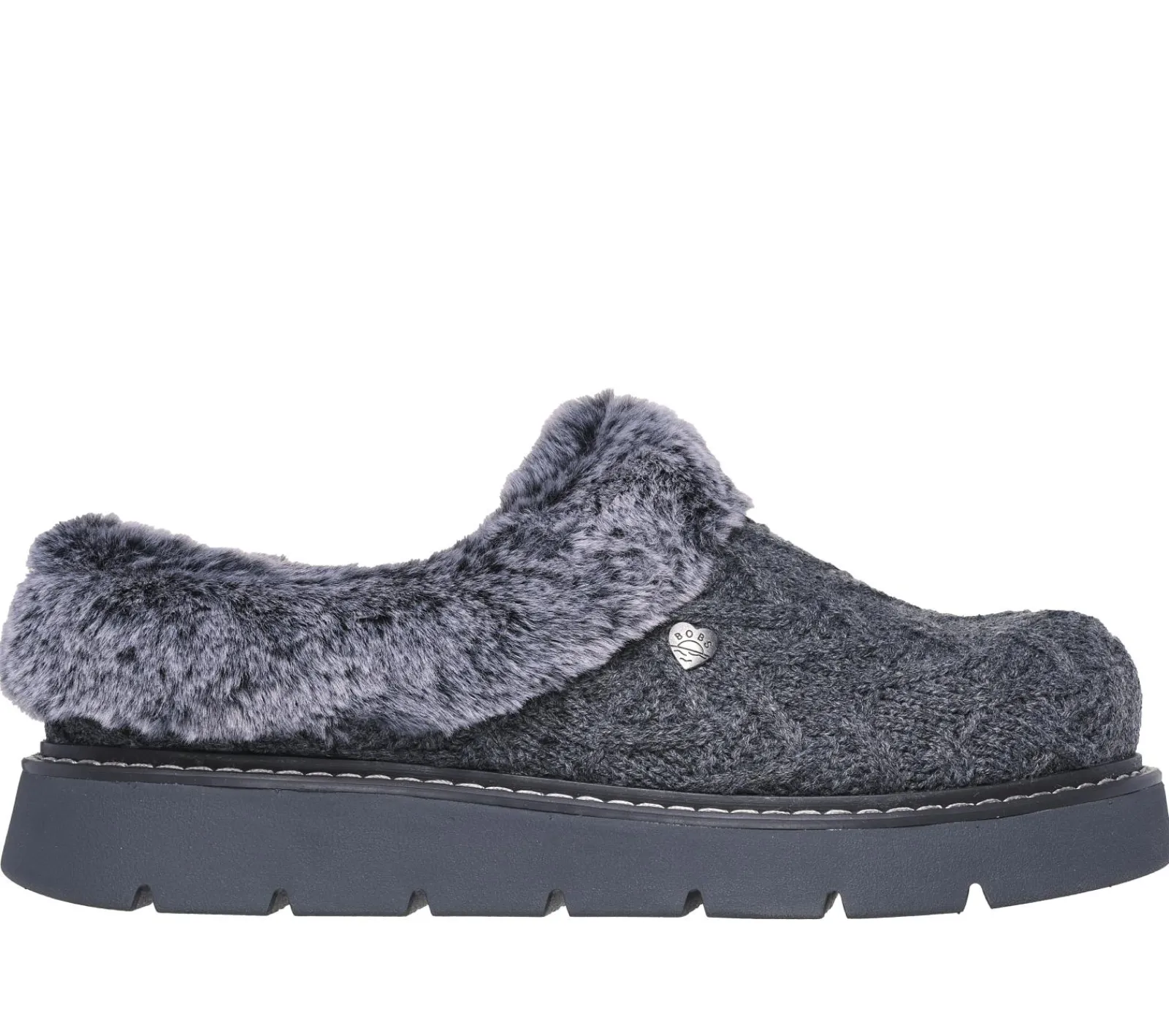 Calçado Sem Atacadores|Slippers-SKECHERS BOBS Keepsakes Lite - Warm Regards CARVÃO