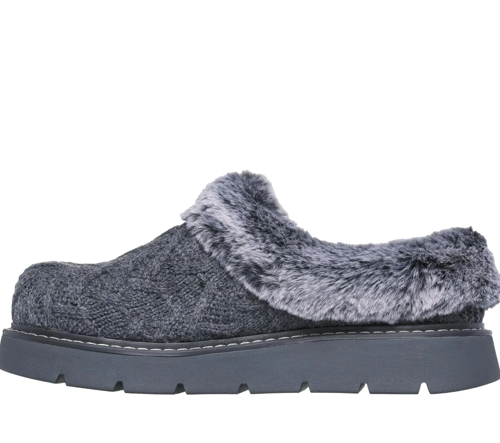 Calçado Sem Atacadores|Slippers-SKECHERS BOBS Keepsakes Lite - Warm Regards CARVÃO