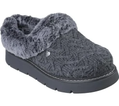 Calçado Sem Atacadores|Slippers-SKECHERS BOBS Keepsakes Lite - Warm Regards CARVÃO