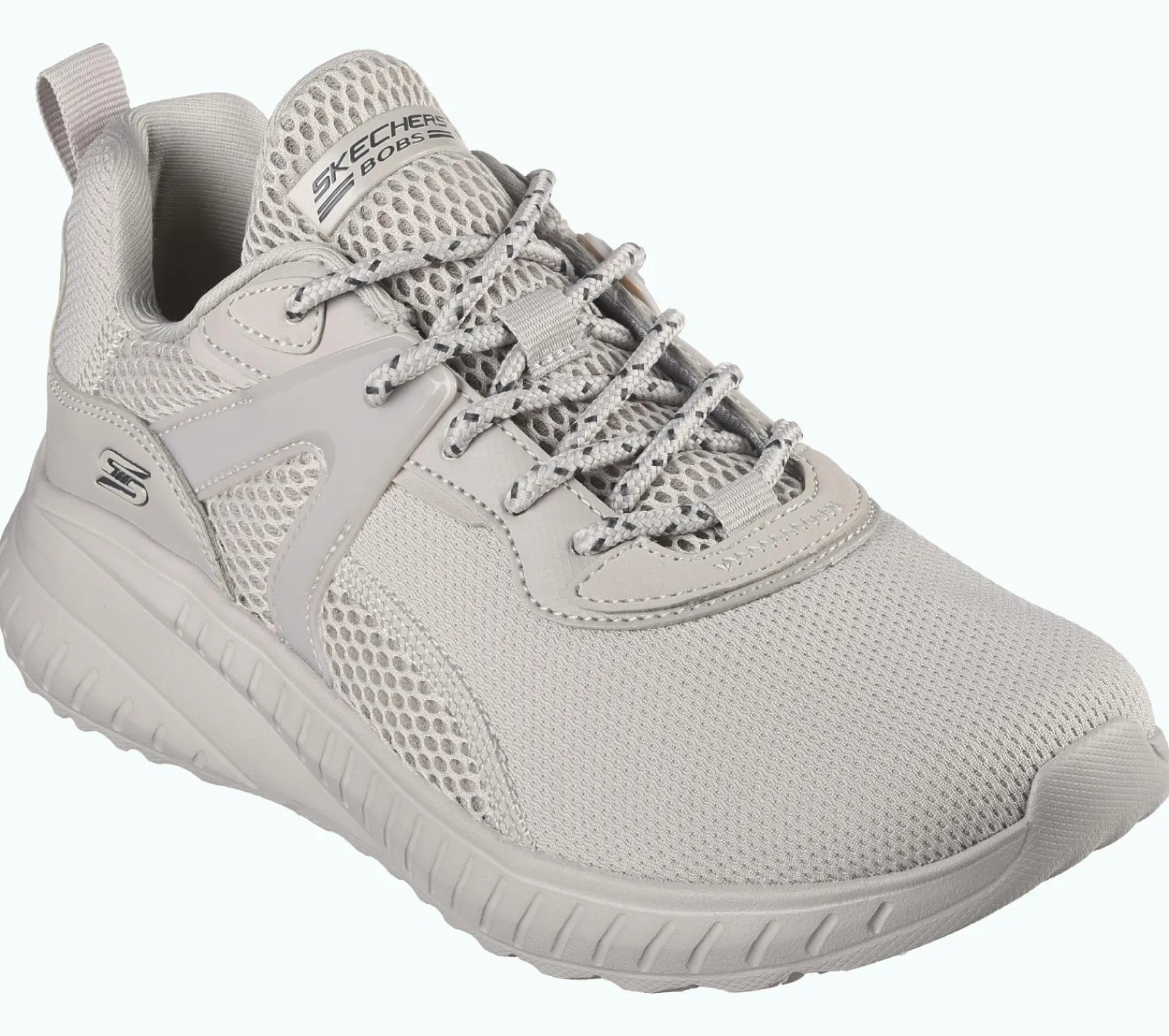 Com Atacadores|Sapatilhas Casuais-SKECHERS Bobs Sport Squad Chaos - Brilliant Synergy NATURAL