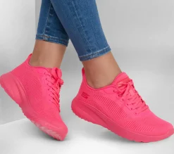 Sapatilhas Casuais|Com Atacadores-SKECHERS Bobs Sport Squad Chaos - Cool Rythms ROSA NEON