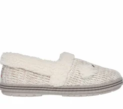 Calçado Sem Atacadores|Slippers-SKECHERS BOBS Too Cozy - Puppy Pal BRANCO SUJO