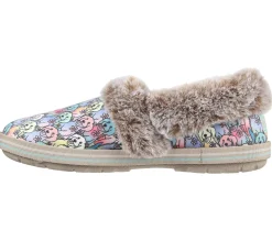 Slippers-SKECHERS BOBS Too Cozy - Winter Howl NATURAL / MULTICOR