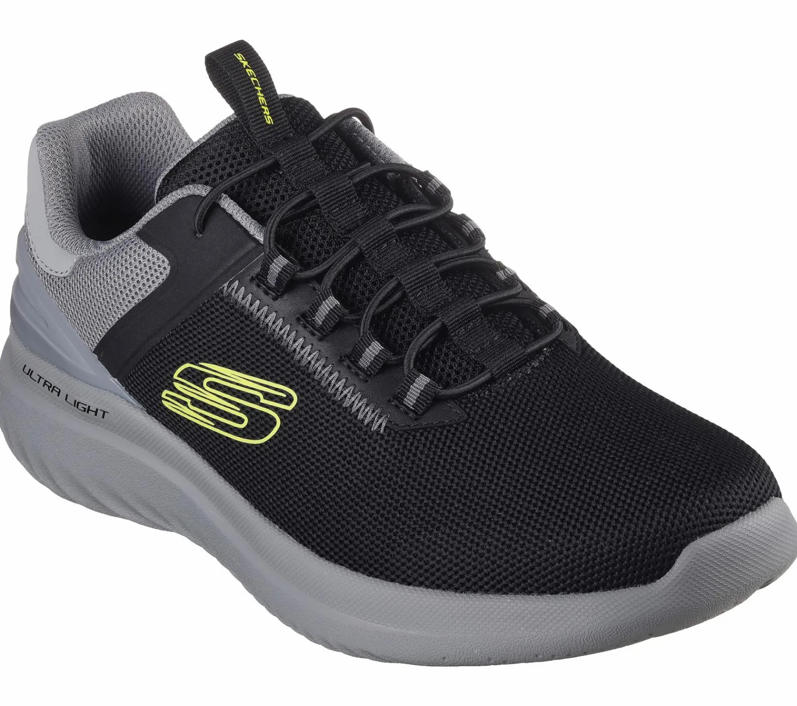 Calçado Sem Atacadores|Sapatilhas Casuais-SKECHERS Bounder 2.0 - Anako PRETO / CINZENTO