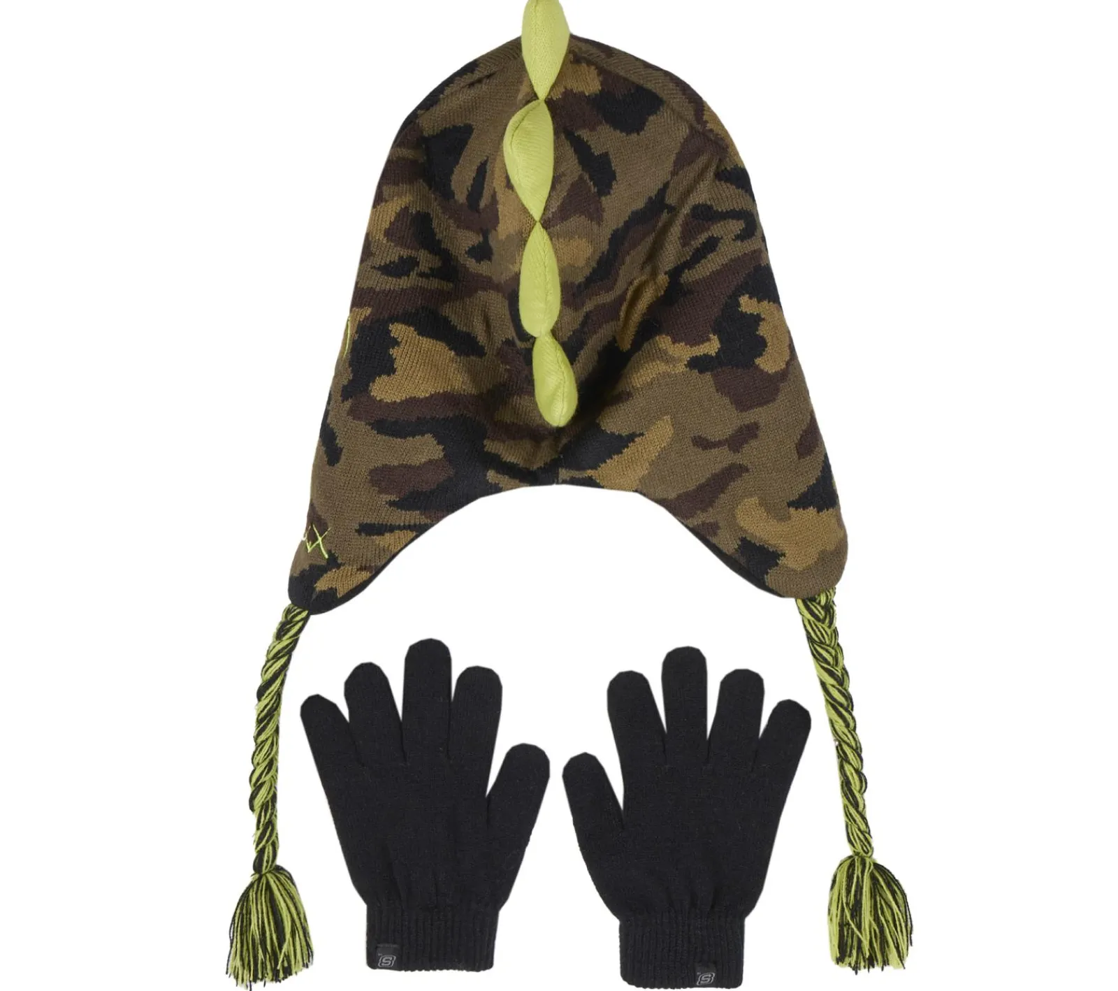 Equipamento Para O Frio|Acessórios Para A Cabeça-SKECHERS Camouflage T-rex Hat And Glove Set CAMUFLADO
