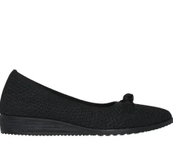 Sapatos Rasos|Calçado Sem Atacadores-SKECHERS Cleo Sawdust - Sophisticated PRETO