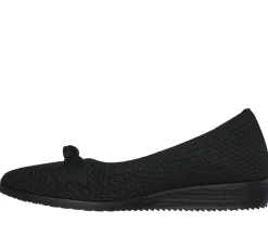 Sapatos Rasos|Calçado Sem Atacadores-SKECHERS Cleo Sawdust - Sophisticated PRETO