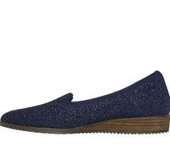 Sapatos Rasos|Calçado Sem Atacadores-SKECHERS Cleo Sawdust - Twinkle NAVY