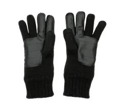 Equipamento Para O Frio|Acessórios-SKECHERS Contrast Knit Gloves - 1 Pair PRETO