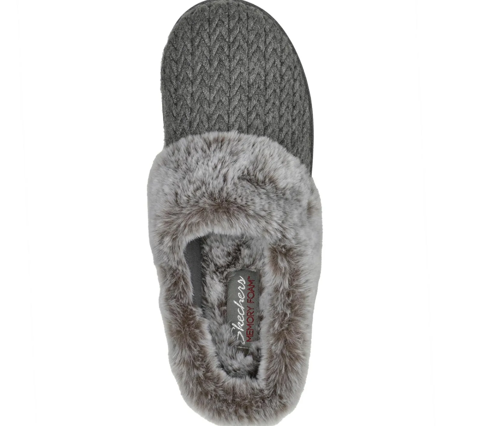 Calçado Sem Atacadores|Slippers-SKECHERS Cozy Campfire - Cozy Times CINZENTO