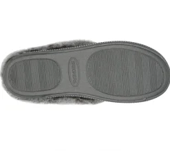Calçado Sem Atacadores|Slippers-SKECHERS Cozy Campfire - Cozy Times CINZENTO