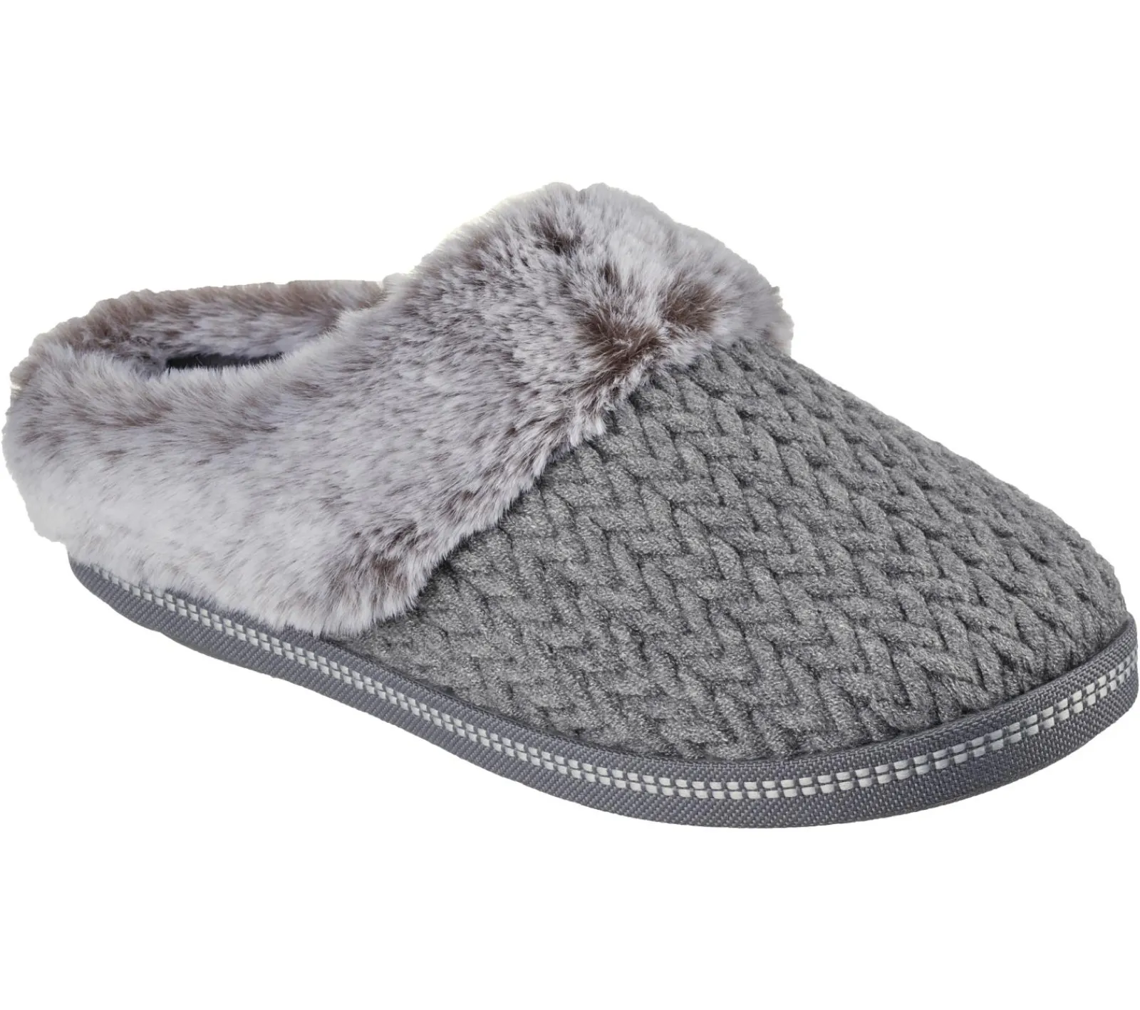 Calçado Sem Atacadores|Slippers-SKECHERS Cozy Campfire - Cozy Times CINZENTO