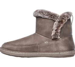 Calçado Sem Atacadores|Slippers-SKECHERS Cozy Campfire - Fresh Breeze TAUPE ESCURO