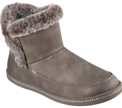 Calçado Sem Atacadores|Slippers-SKECHERS Cozy Campfire - Fresh Breeze TAUPE ESCURO