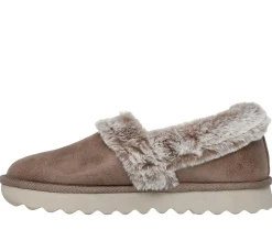 Calçado Sem Atacadores|Slippers-SKECHERS Cozy Up TAUPE