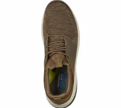 Calçado Sem Atacadores|Sapatilhas Casuais-SKECHERS Delson 3.0 - Cicada CAQUI