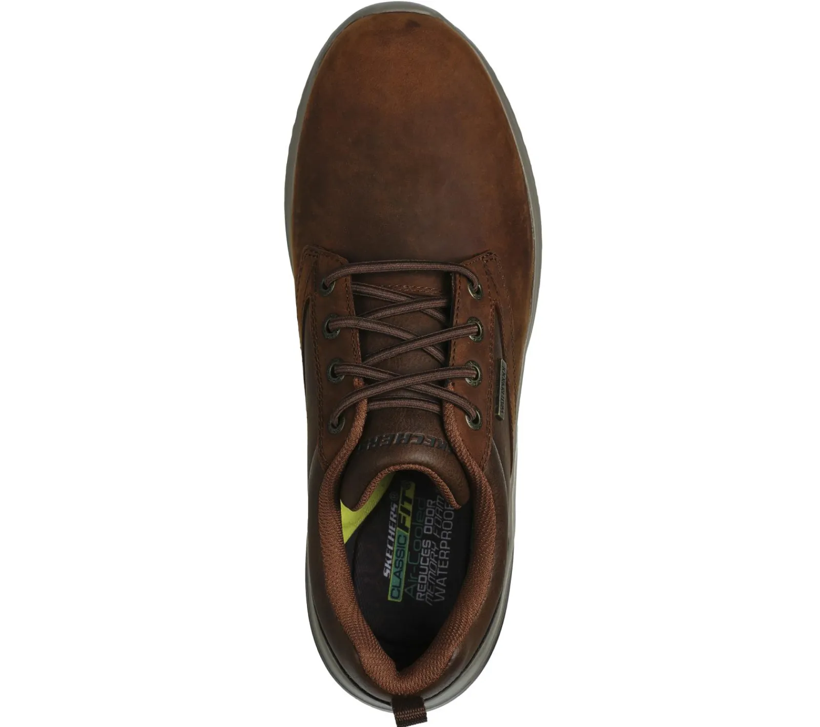 Sapatos Casual|Sapatos Com Atacadores-SKECHERS Delson 3.0 - Glavine CASTANHO