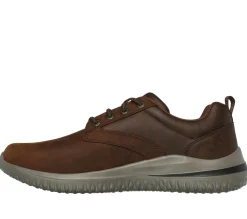Sapatos Casual|Sapatos Com Atacadores-SKECHERS Delson 3.0 - Glavine CASTANHO