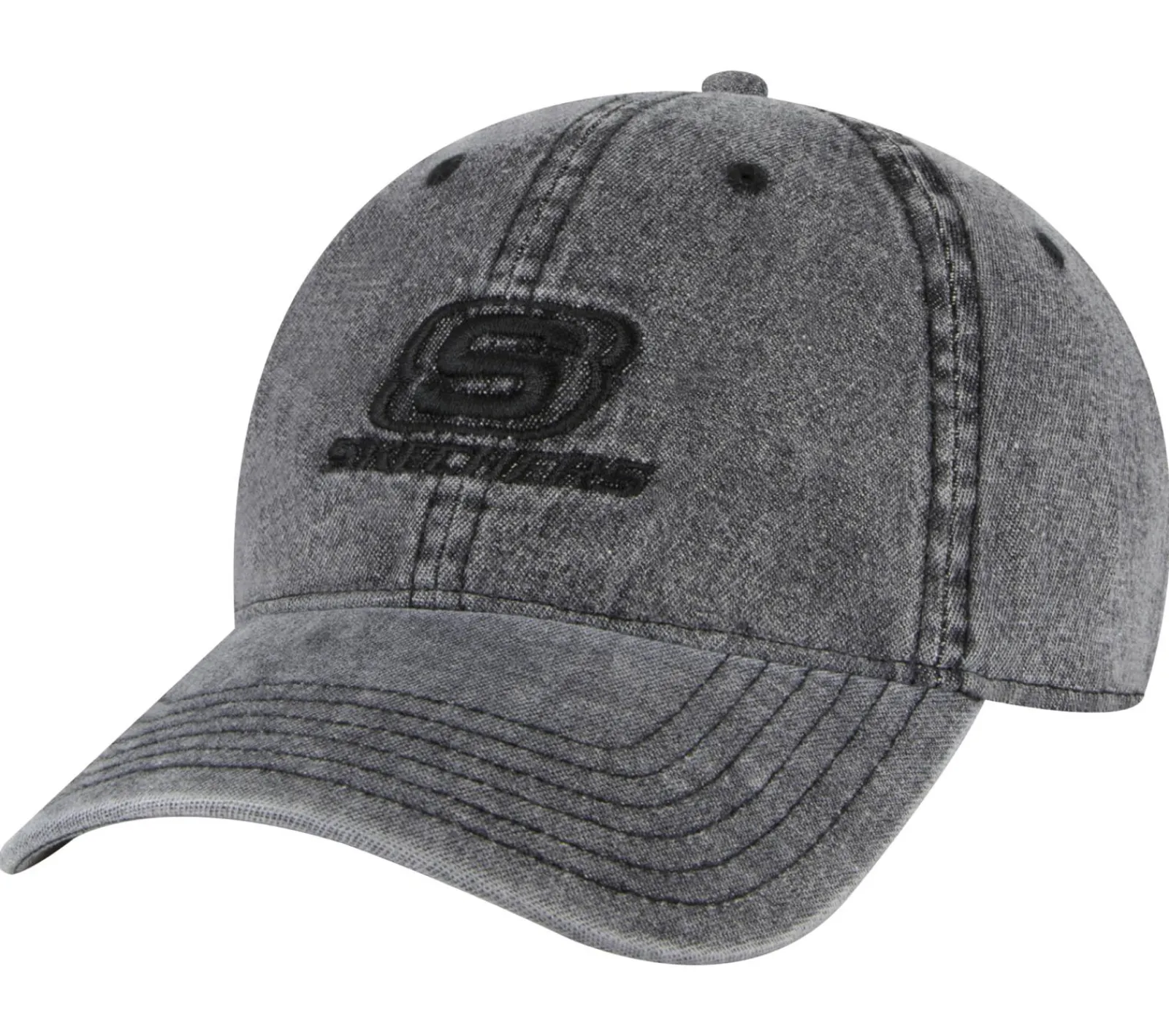 Acessórios Para A Cabeça-SKECHERS Denim Embroidered Hat PRETO