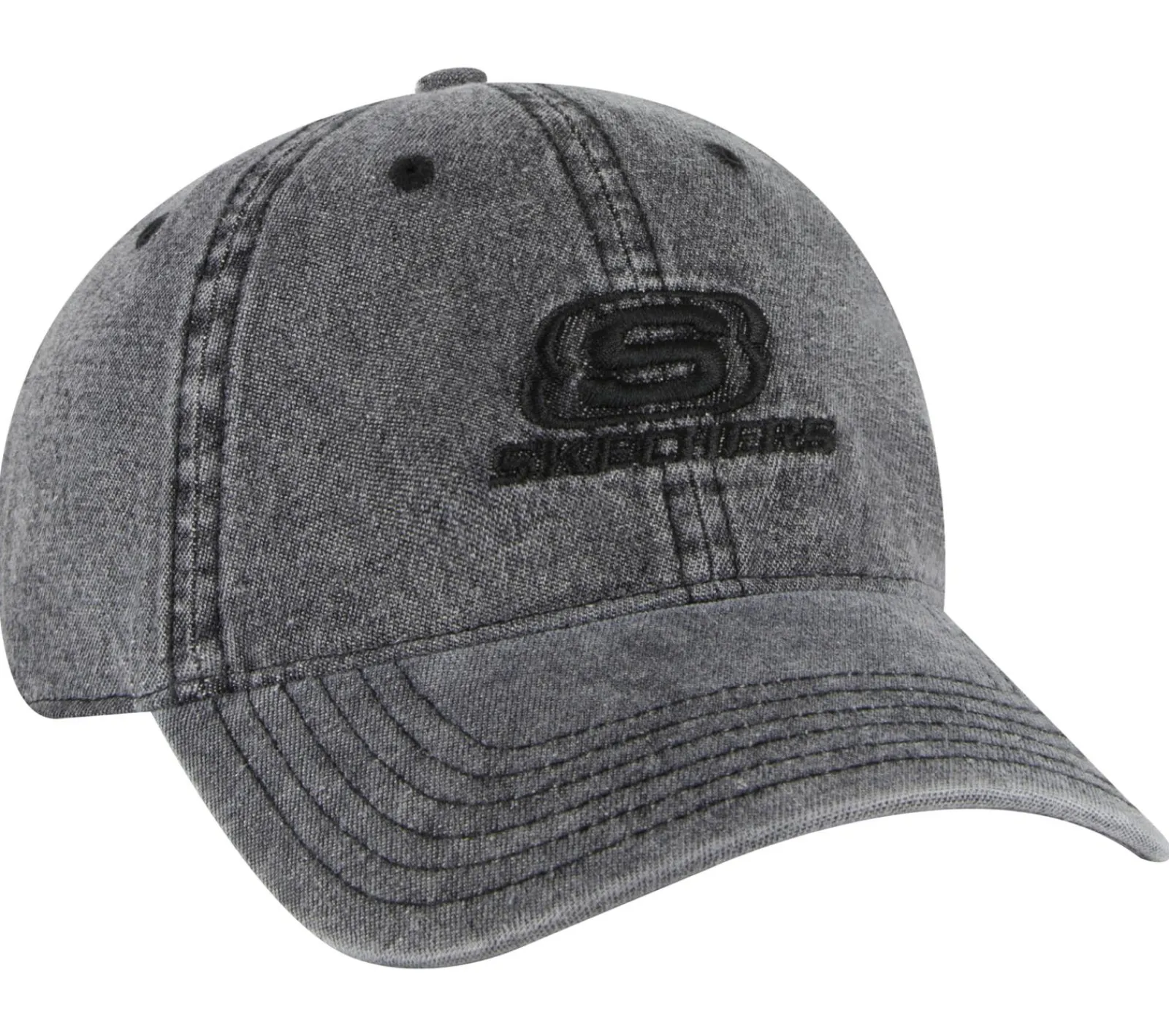 Acessórios Para A Cabeça-SKECHERS Denim Embroidered Hat PRETO