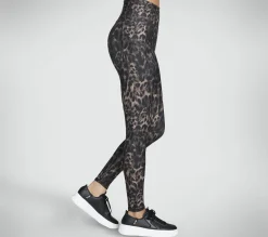 Calças|Partes De Baixo-SKECHERS Diamond Brushed Cheetah High Waisted Legging NATURAL / TAUPE